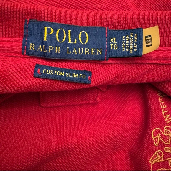 Polo Ralph Lauren Triple Pony Polo men’s shirt custom slim fit XL - Picture 4 of 16